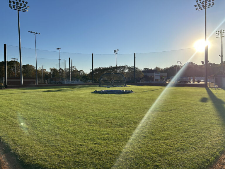 North Carolina High School - Weddington, NC - Baseball Backstops - Installed by Carolina Sports Concepts